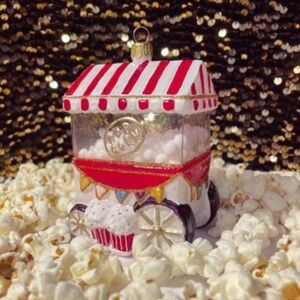 POPCORN STAND ORNAMENT NEW IN BOX